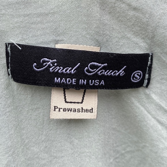 Final Touch Mint Green and Navy Striped Tank Top - Picture 8 of 8